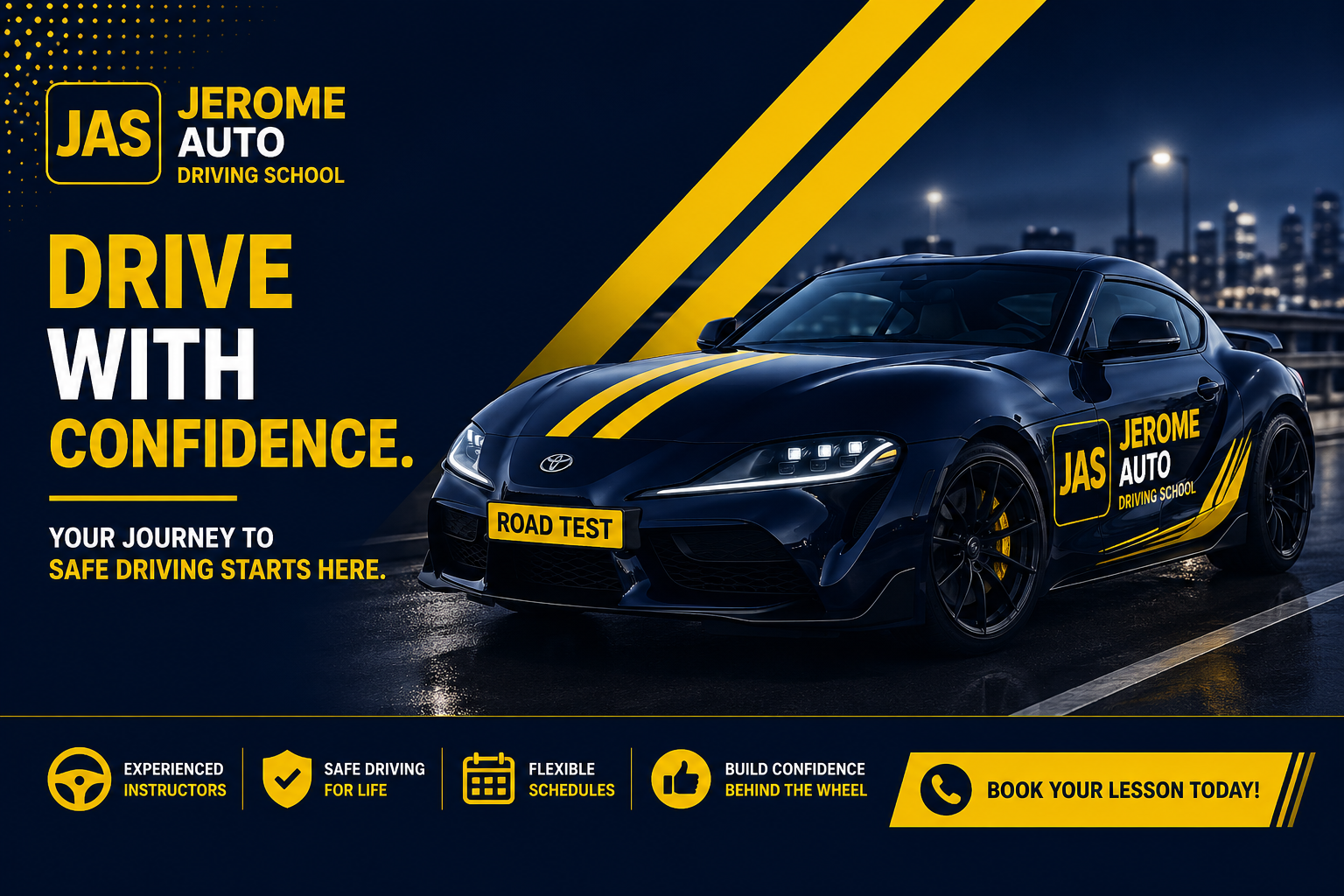 3 Popular Pick Driving Lessons and Road Test Bundle - Jerome Driving School Bronx NY