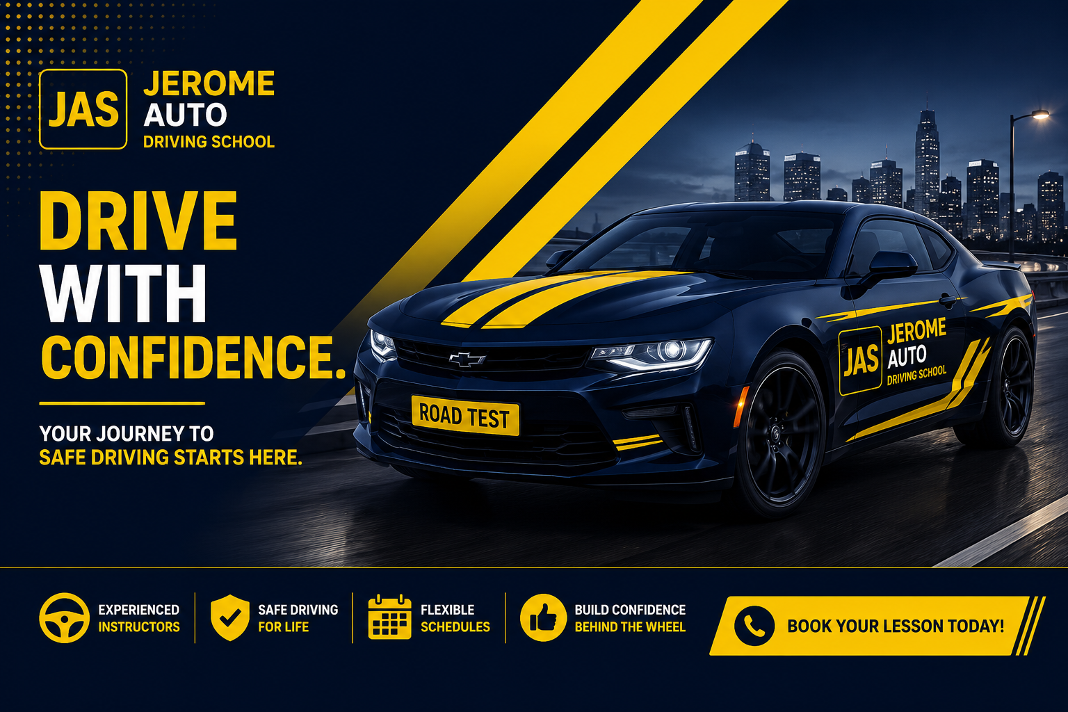 4 Professional Driving Lessons Practice Sessions - Jerome Driving School Bronx NY